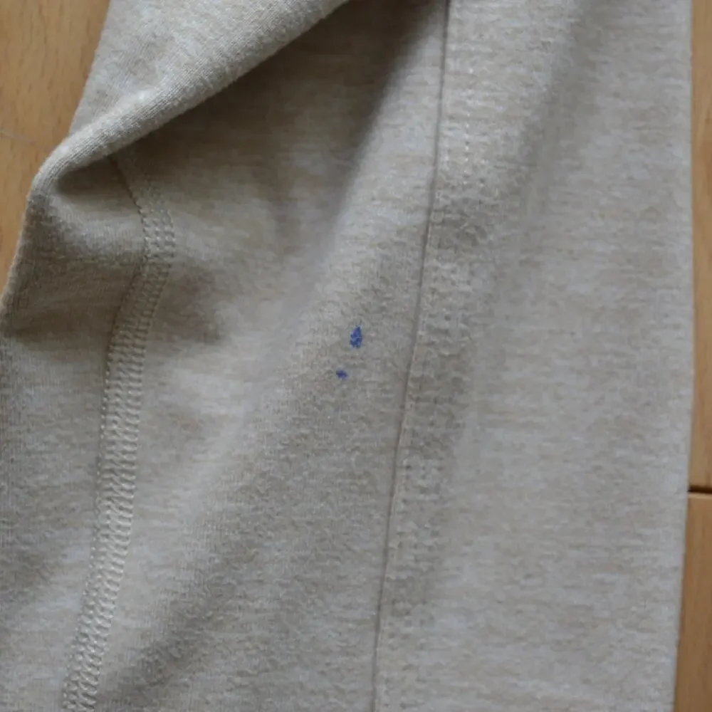 lululemon athletica Beige and White Striped Zip Jacket